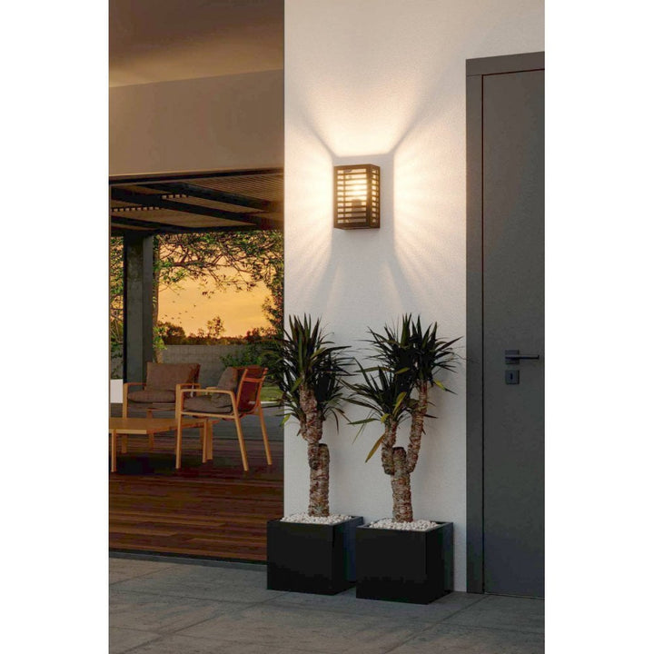 Eglo 900136 Alamonte 3 Black Caged Outdoor Wall Light