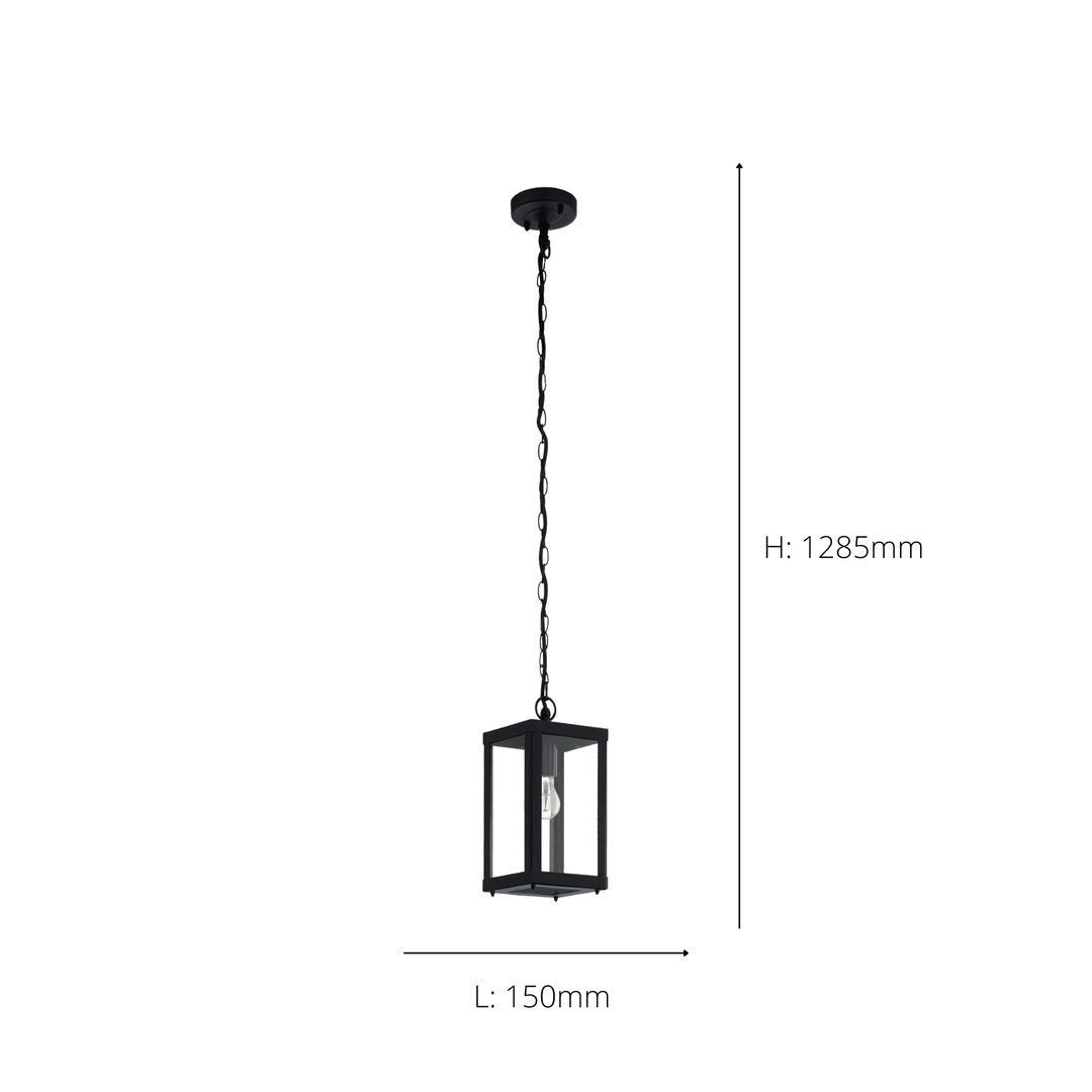 Eglo 94788 Alamonte 1 1-Light Caged Exterior Pendant