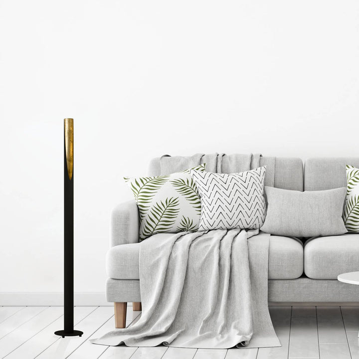 Eglo 97584 Barbotto Black Steel & Gold Floor Lamp