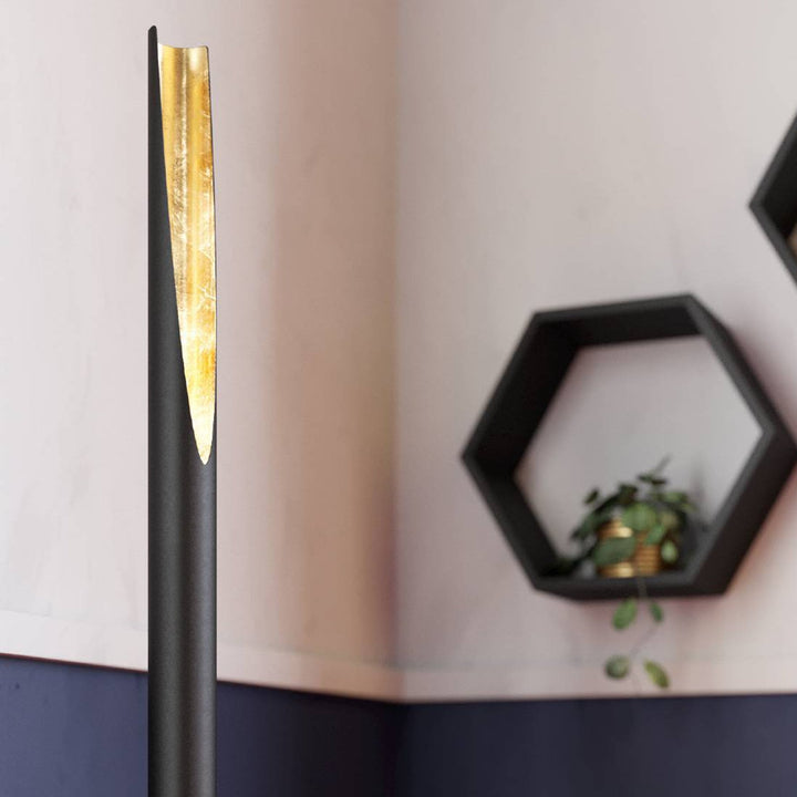 Eglo 97584 Barbotto Black Steel & Gold Floor Lamp