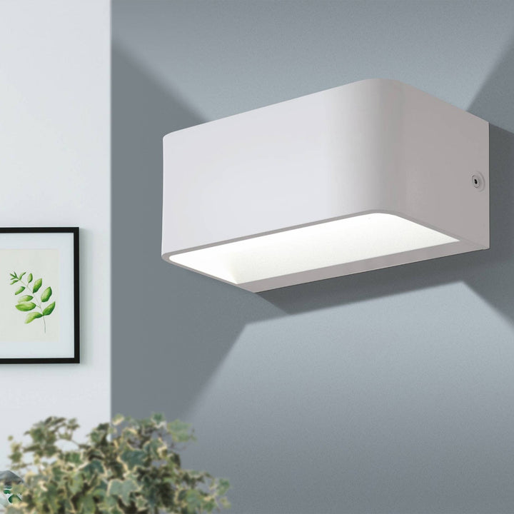 Eglo 98422 Sania 4 LED White Cube Aluminium Wall Light