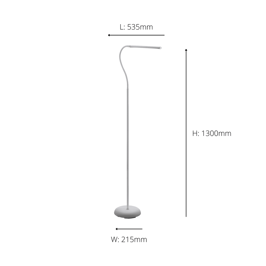 Eglo 96436 Laroa 1-Light LED Touch White Floor Lamp