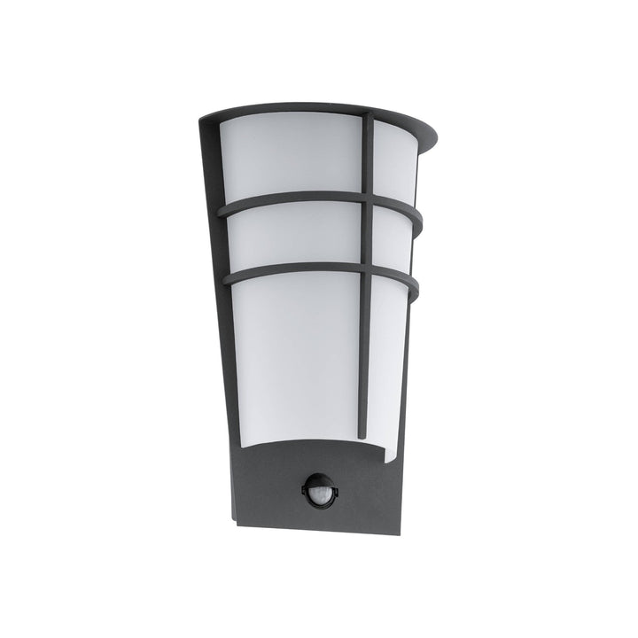 Eglo 96018 Breganzo 1 LED Black/White Curved Exterior Wall Light
