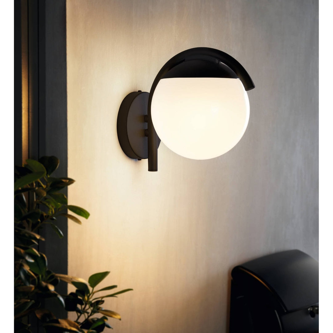 Eglo 98731 Prata Vecchia Black & White Exterior Wall Light