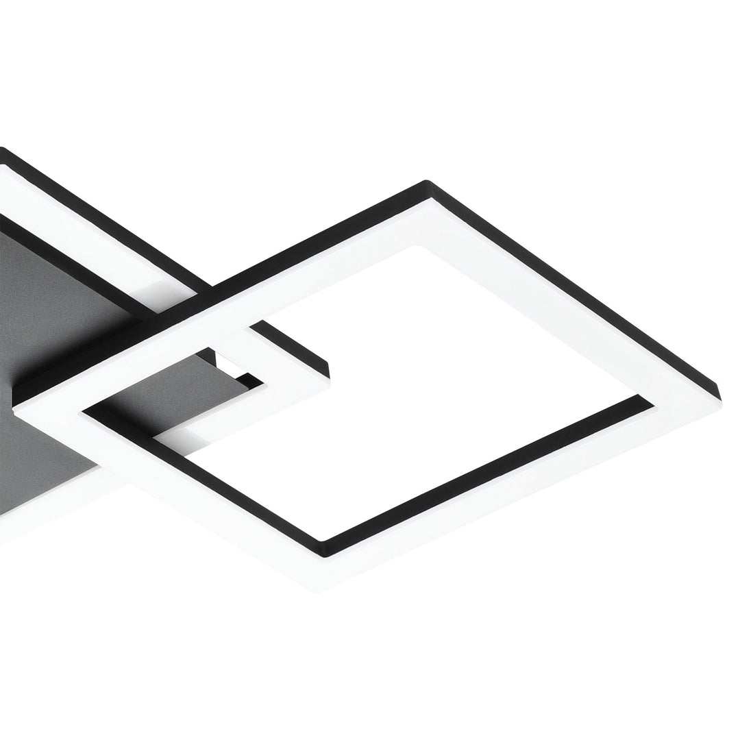 Eglo 900317 Paranday-Z Black Steel Smart Control, Colour Changing Ceiling Light