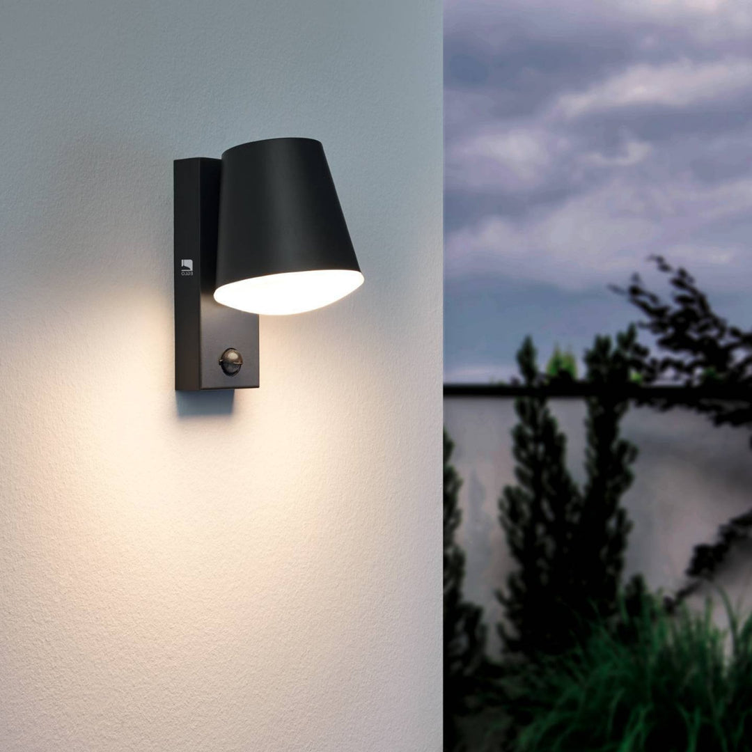 Eglo 97451 Caldiero Sleek Zinc-plated Steel Exterior Wall Light