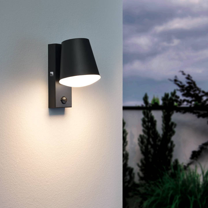 Eglo 97451 Caldiero Sleek Zinc-plated Steel Exterior Wall Light