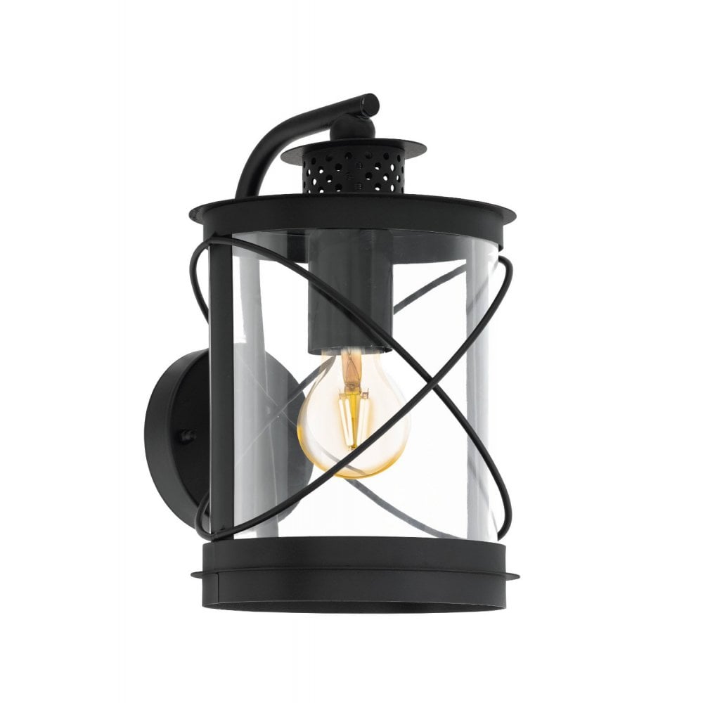 Eglo 94843 Hilburn Black Lantern-style Exterior Wall Light