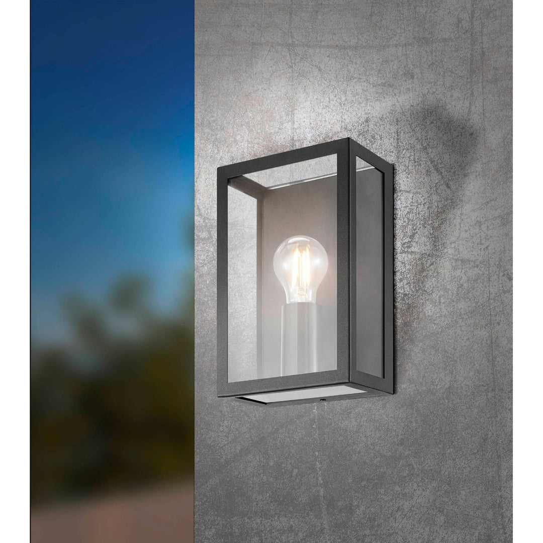 Eglo 94831 Alamonte 1 1-Light Caged Industrial Exterior Wall Light