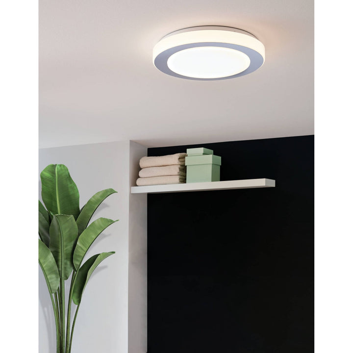 Eglo 95283 Carpi LED White/Chrome Round Ceiling Light
