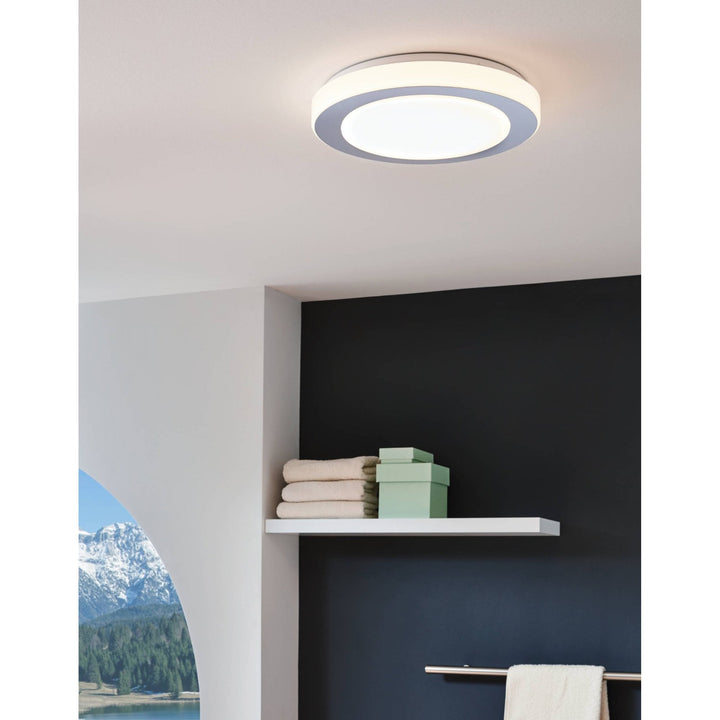 Eglo 95283 Carpi LED White/Chrome Round Ceiling Light