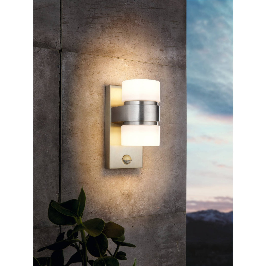 Eglo 96277 Atollari LED 2-Light Silver Exterior Wall Light