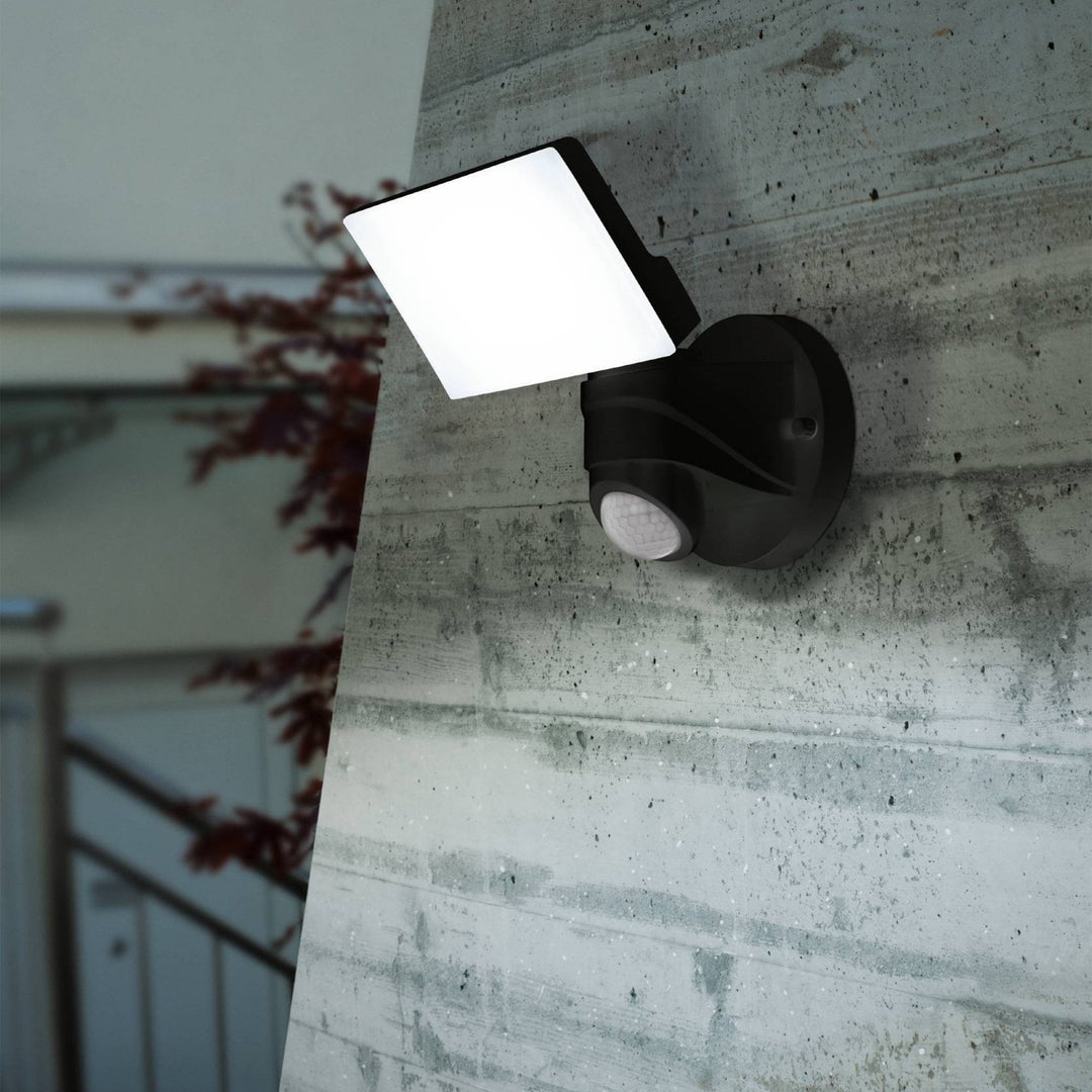 Eglo 98178 Pagino LED Black Plastic Wall Spotlight With Sensor