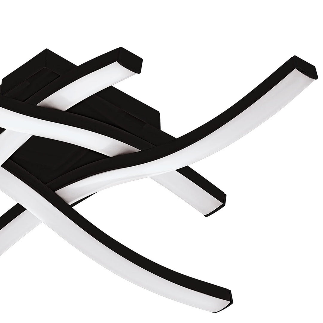 Eglo 74044 Basic Cabezas-E Black Steel & Plastic 4 Flame Wall/Ceiling Light, 4000K