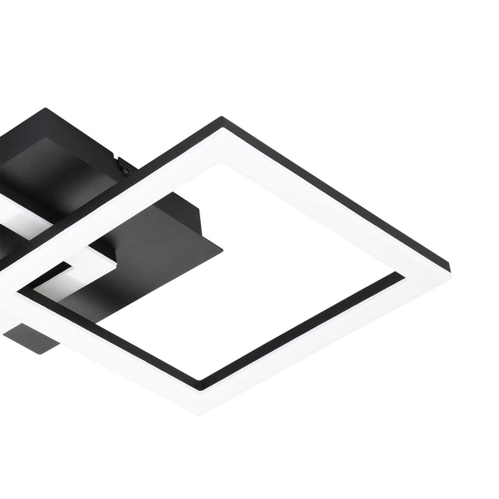 Eglo 900316 Paranday-Z Black Steel Smart Control, Colour Changing Ceiling Light