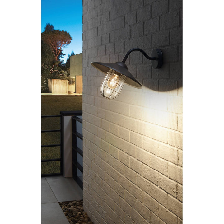 Eglo 94792 Melgoa 1-Light Antique Black Exterior Wall Lamp