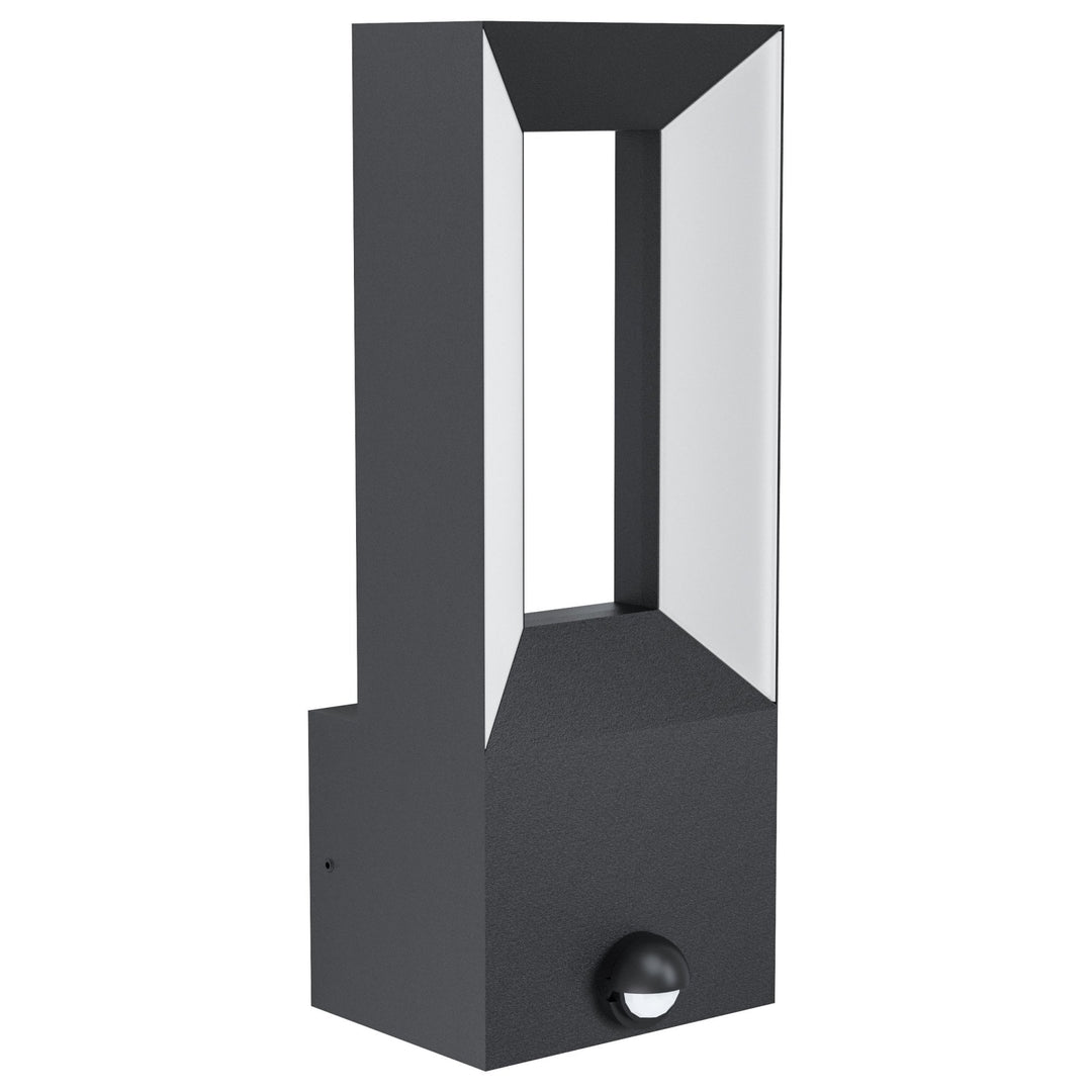 Eglo 98726 Riforano Black Exterior Wall Light with Sensor