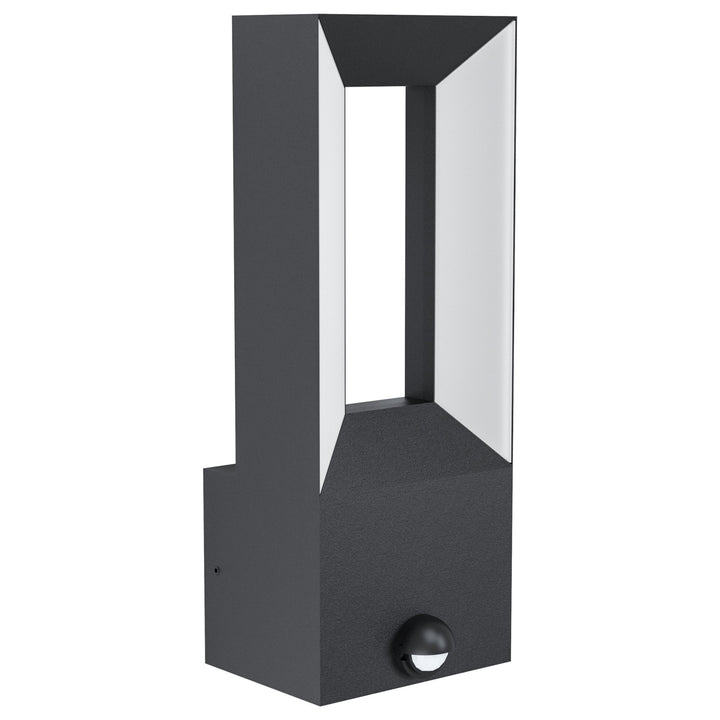 Eglo 98726 Riforano Black Exterior Wall Light with Sensor