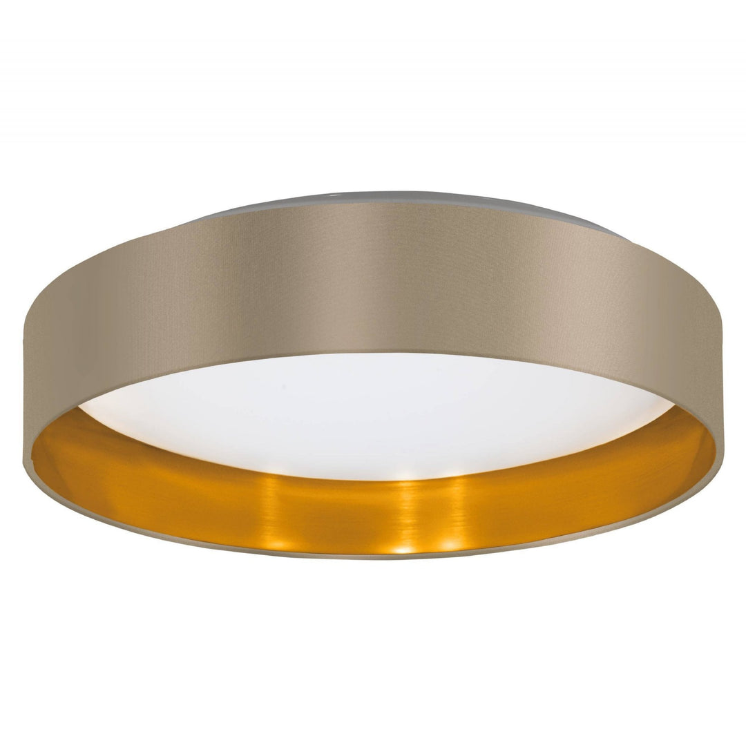 Eglo 99541 Maserlo 2 LED Cappuccino Fabric Ceiling Light