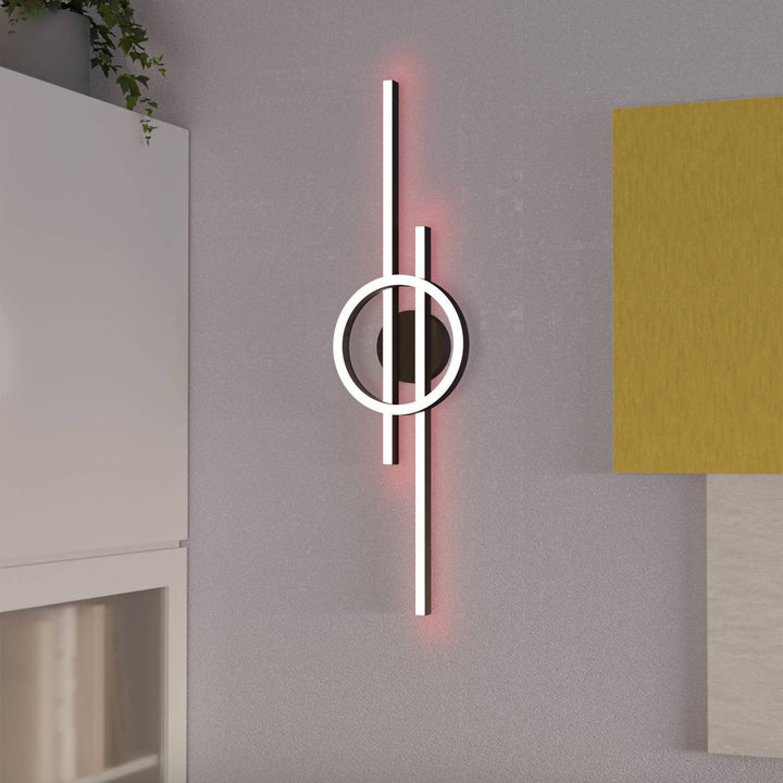 Eglo 900953 Amandolo LED Contemporary Black Steel Flush Ceiling Light