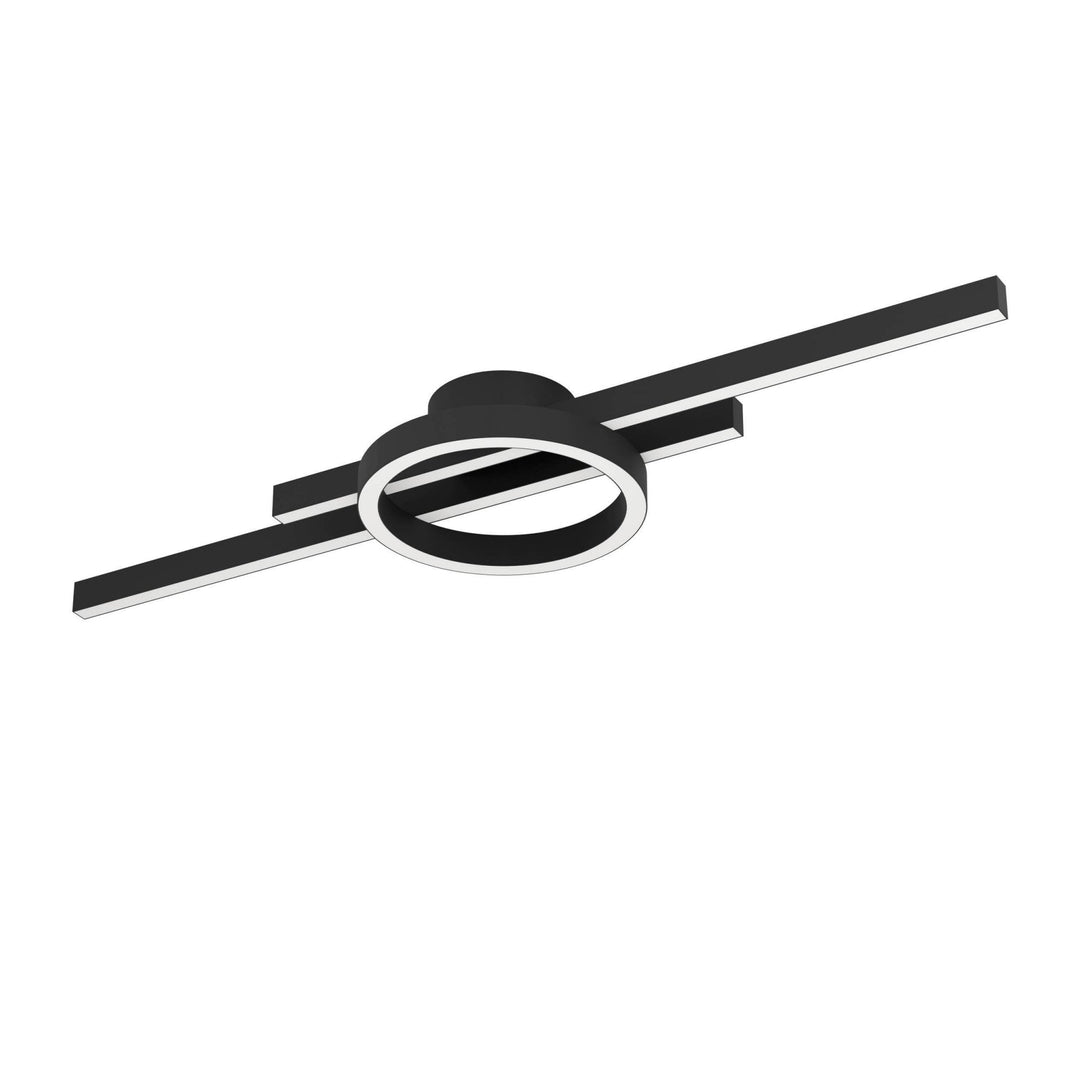 Eglo 900953 Amandolo LED Contemporary Black Steel Flush Ceiling Light