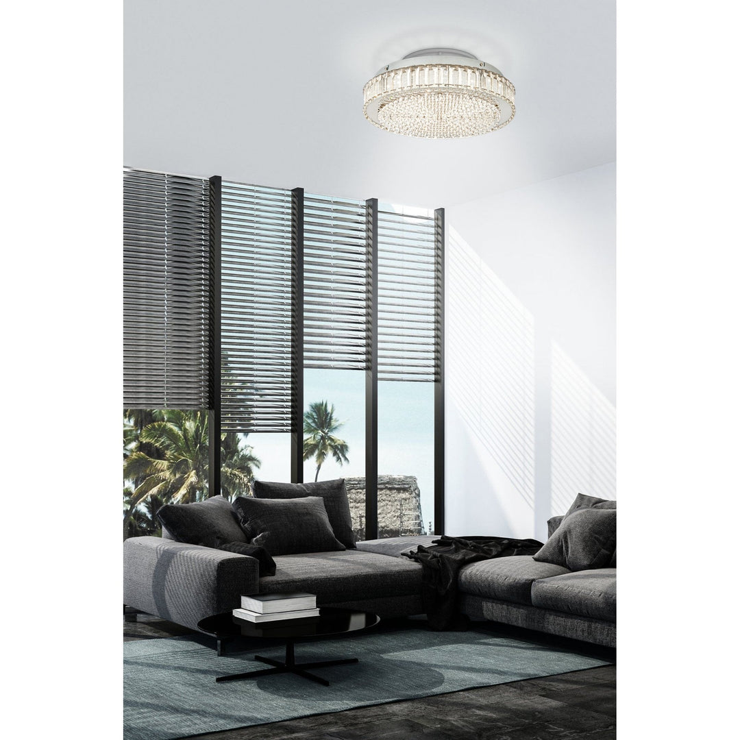 Eglo 39746 Balparda Chrome Crystal LED Ceiing Light