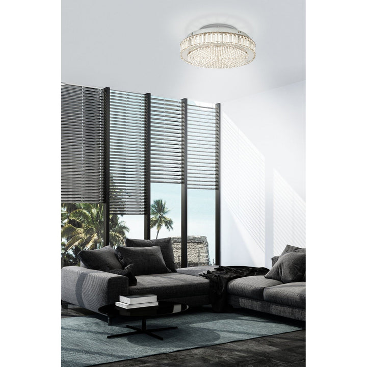 Eglo 39746 Balparda Chrome Crystal LED Ceiing Light