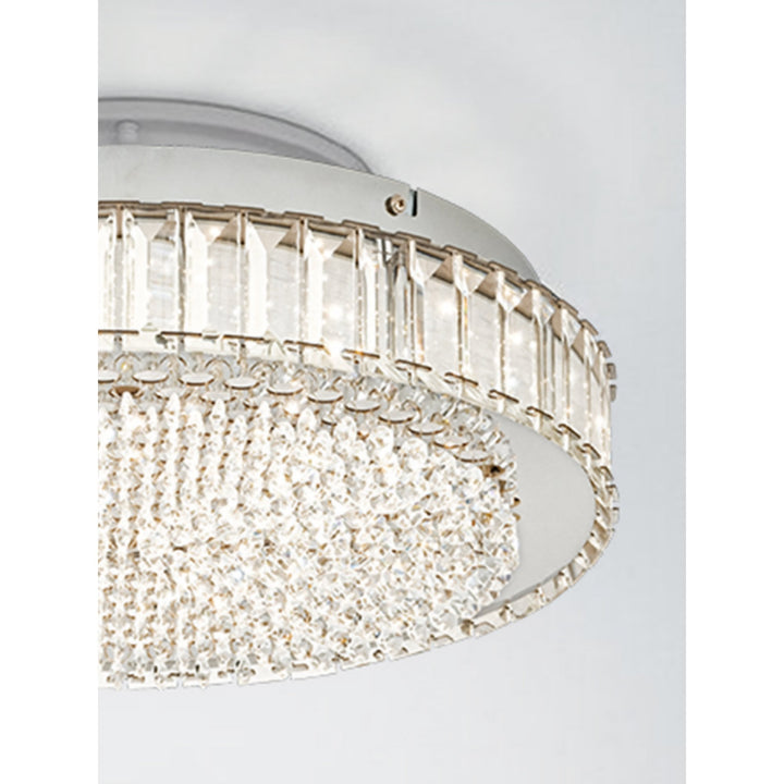 Eglo 39746 Balparda Chrome Crystal LED Ceiing Light