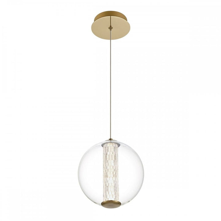 Eurofase QN-ATOMO-1P-BG Atomo 1 Light LED Adjustable Pendant Brushed Gold