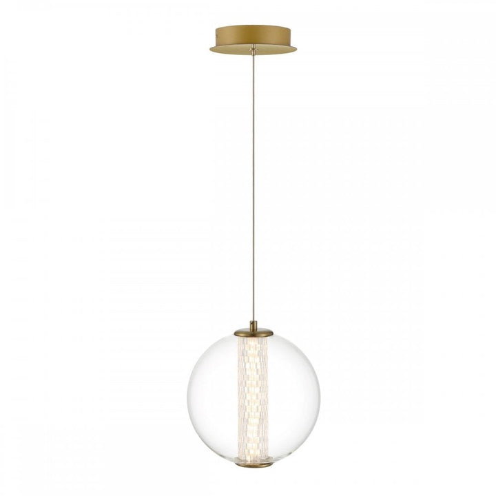 Eurofase QN-ATOMO-1P-BG Atomo 1 Light LED Adjustable Pendant Brushed Gold