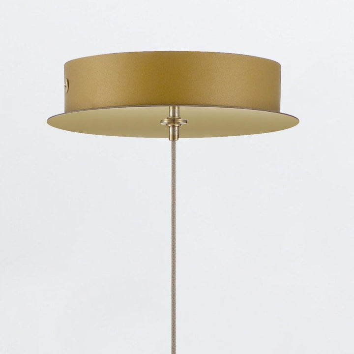 Eurofase QN-ATOMO-1P-BG Atomo 1 Light LED Adjustable Pendant Brushed Gold