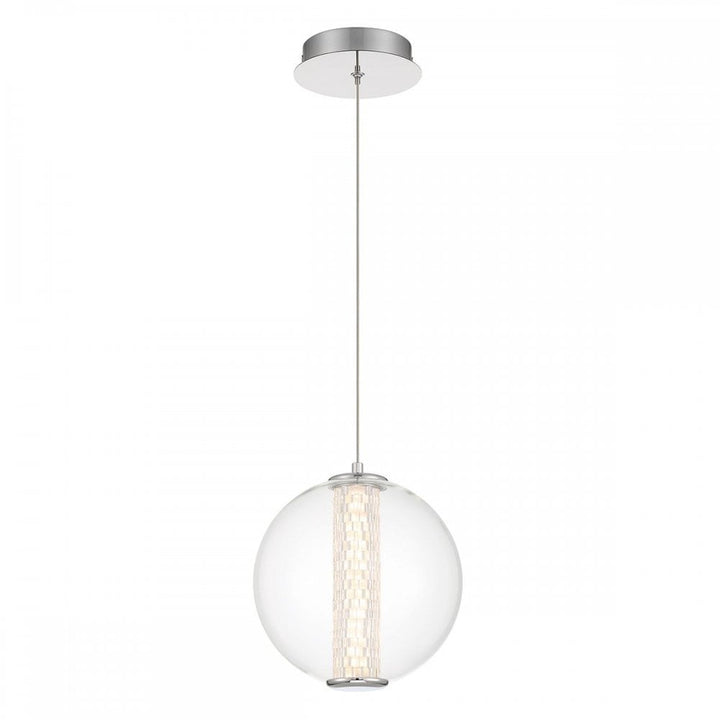 Eurofase QN-ATOMO-1P-PC Atomo 1 Light LED Adjustable Pendant Polished Chrome