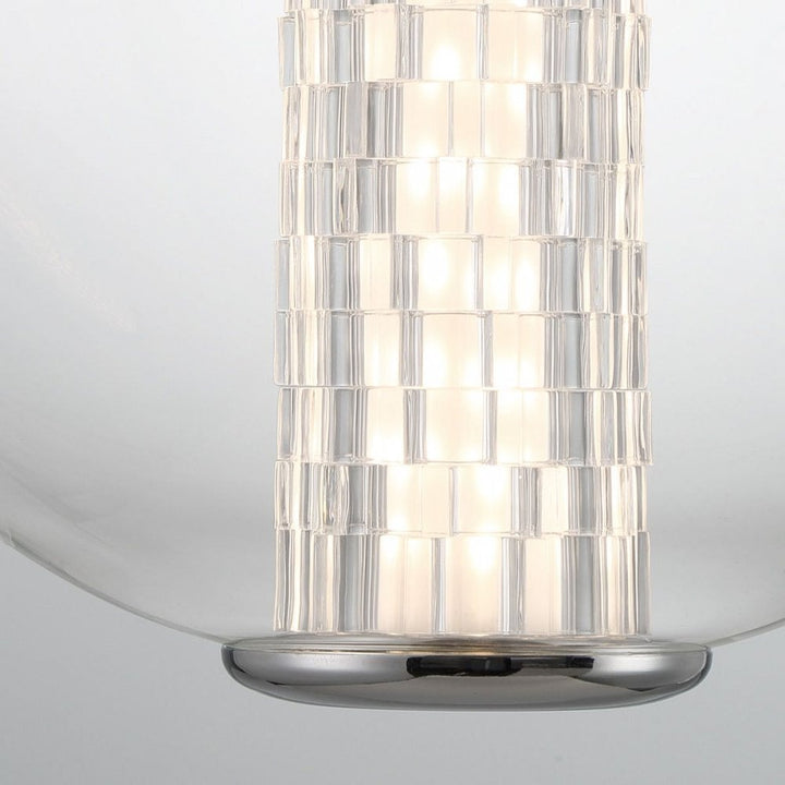 Eurofase QN-ATOMO-1P-PC Atomo 1 Light LED Adjustable Pendant Polished Chrome