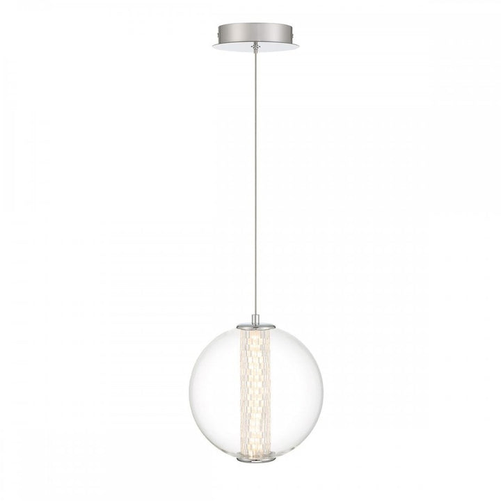 Eurofase QN-ATOMO-1P-PC Atomo 1 Light LED Adjustable Pendant Polished Chrome