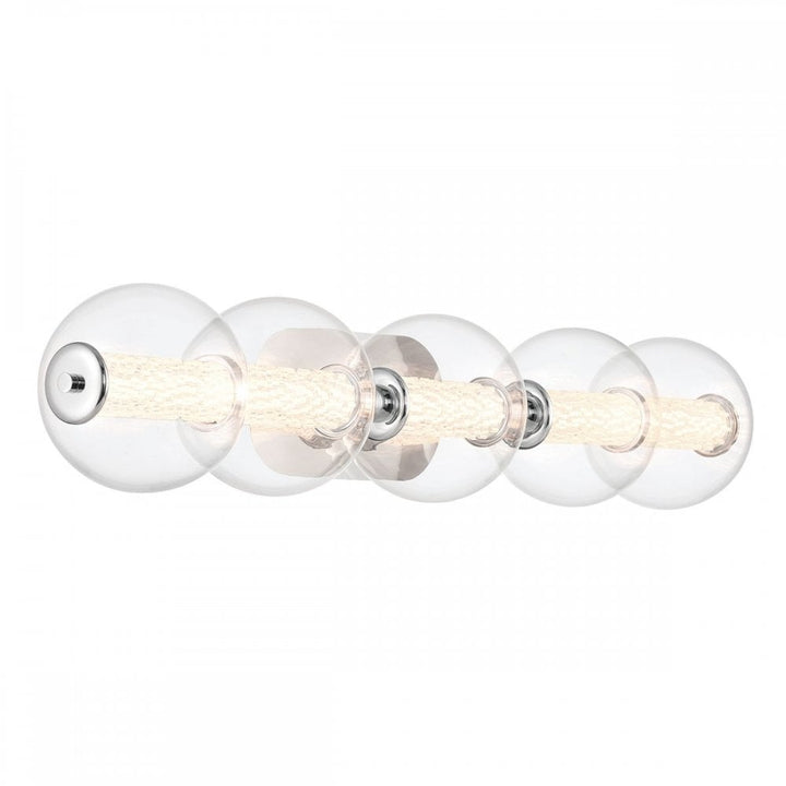 Eurofase QN-ATOMO-5W-PC Atomo 5 Light LED Bathroom Wall Light Polished Chrome