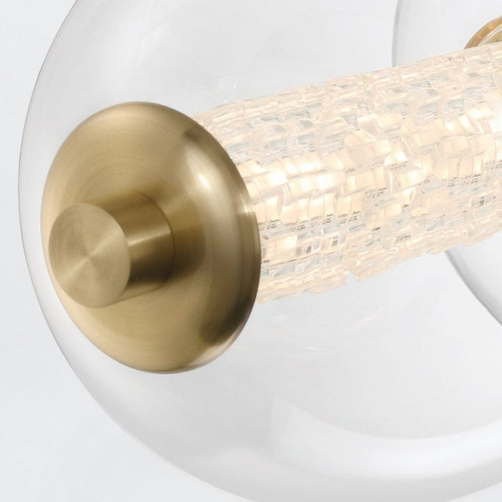 Eurofase QN-ATOMO-LP7-BG Atomo 7 Light LED Linear Pendant Brushed Gold