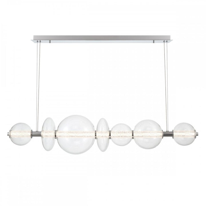 Eurofase QN-ATOMO-LP7-PC Atomo 7 Light LED Linear Pendant Polished Chrome