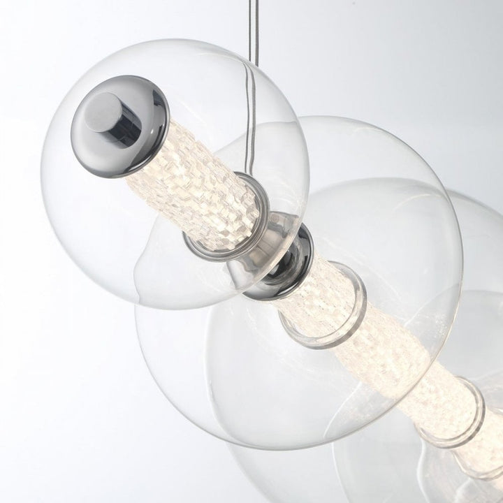 Eurofase QN-ATOMO-LP7-PC Atomo 7 Light LED Linear Pendant Polished Chrome