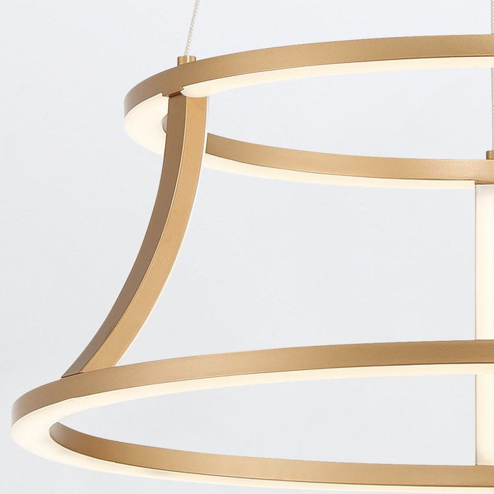Eurofase QN-CADOUX-P-BG Cadoux LED Pendant Chandelier Brushed Gold