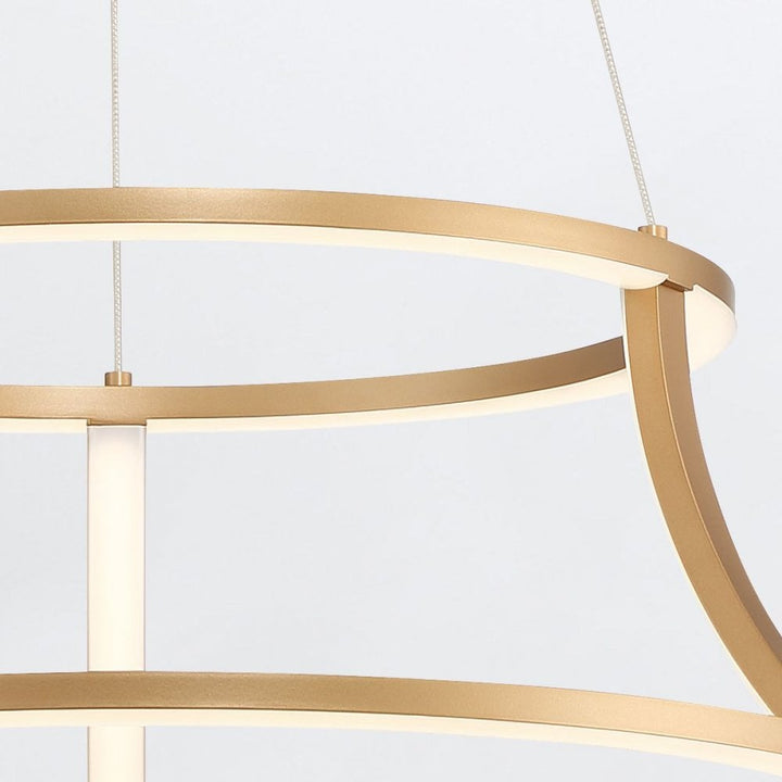Eurofase QN-CADOUX-P-BG Cadoux LED Pendant Chandelier Brushed Gold