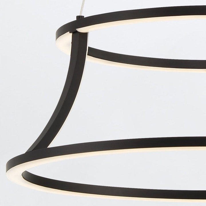 Eurofase QN-CADOUX-P-BK Cadoux LED Pendant Chandelier Matte Black