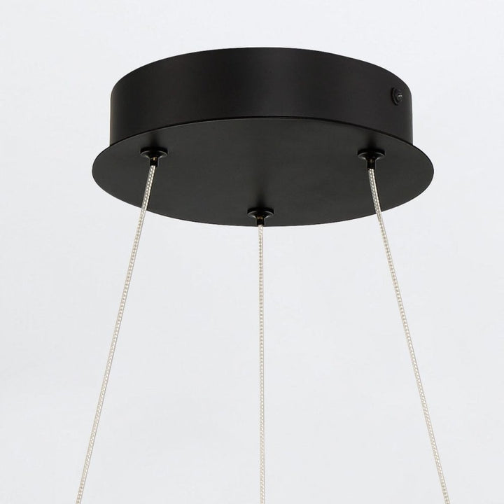 Eurofase QN-CADOUX-P-BK Cadoux LED Pendant Chandelier Matte Black