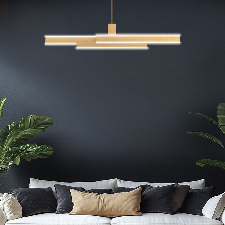 Eurofase QN-CAMENO-LP-BG Cameno LED Linear Pendant Brushed Gold