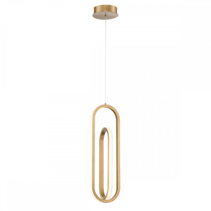 Eurofase QN-DEMARK-1P-BG Demark LED Pendant Brushed Gold