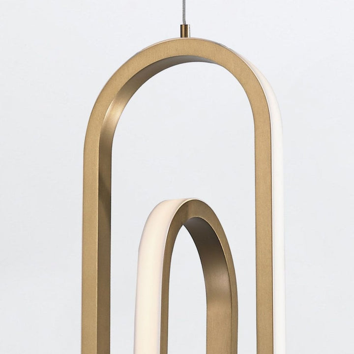 Eurofase QN-DEMARK-1P-BG Demark LED Pendant Brushed Gold