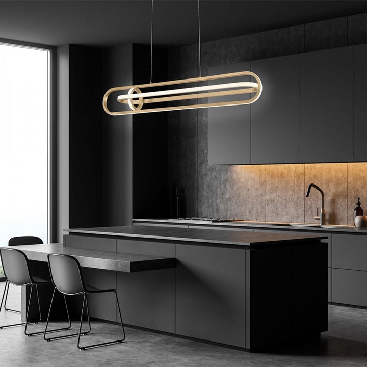 Eurofase QN-DEMARK-LP-BG Demark LED Linear Pendant Brushed Gold