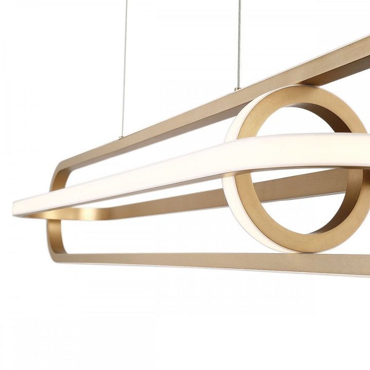 Eurofase QN-DEMARK-LP-BG Demark LED Linear Pendant Brushed Gold
