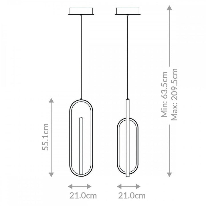 Eurofase QN-DEMARK-LP-BK Demark LED Linear Pendant Matte Black