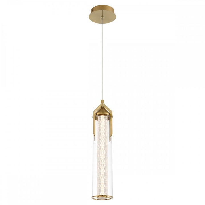 Eurofase QN-ESPADA-1P-BG Espada LED Pendant Brushed Gold
