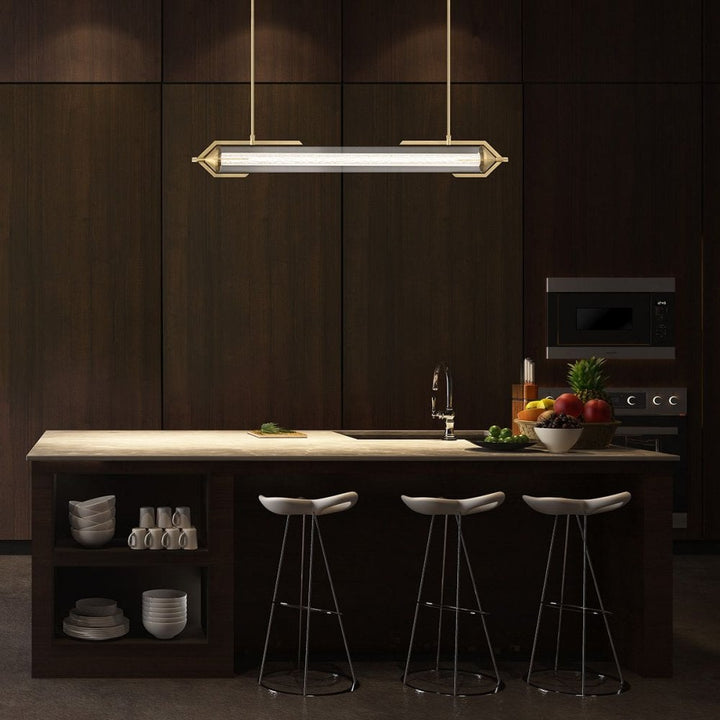 Eurofase QN-ESPADA-LP-BG Espada LED Linear Pendant Brushed Gold